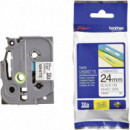 Cinta BROTHER P-touch Laminada Negro sobre Blanco 24MM 8M (TZ251)