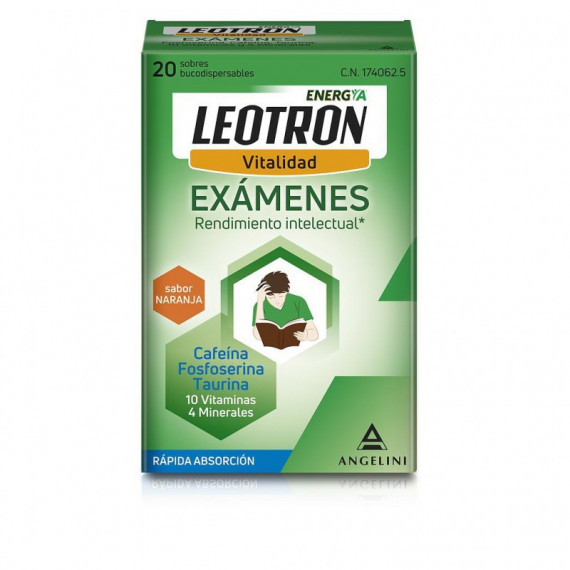 LEOTRON Exámenes 20 Sobres Bucodispersables LEOTRON Exámenes 20 Sobres Bucodispersables
