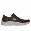 Zapatillas SKECHERS Slips Ins Marrones Hombre