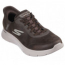 Zapatillas SKECHERS Slips Ins Marrones Hombre