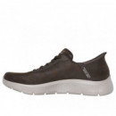Zapatillas SKECHERS Slips Ins Marrones Hombre