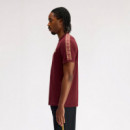 Camiseta Ringer con cinta deportiva en contraste