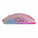 MARS GAMING RATON INALAMBRICO RECARGABLE MMW3W ROSA