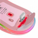 MARS GAMING RATON INALAMBRICO RECARGABLE MMW3W ROSA