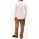 TOMMY HILFIGER - DOBBY SF SHIRT - TPB - F|MW0MW40458/TPB