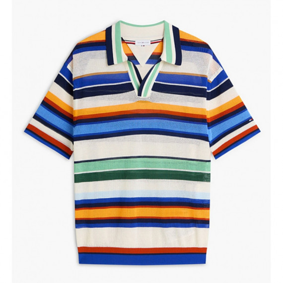 TOMMY HILFIGER - MULTI STRIPE SS POLO - C7F - F|MW0MW43250/C7F
