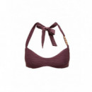 KARL LAGERFELD - karl letters rib bikini top - 2fi - B1W46038/2fi