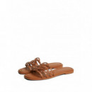 TOMMY HILFIGER - Th Script Flat Mule Lth - GP4 - F|FW0FW09368/GP4