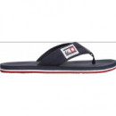 TOMMY HILFIGER - COMFORT PATCH BEACH SANDAL - DW5 - F|FM0FM05900/DW5