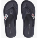 TOMMY HILFIGER - COMFORT PATCH BEACH SANDAL - DW5 - F|FM0FM05900/DW5