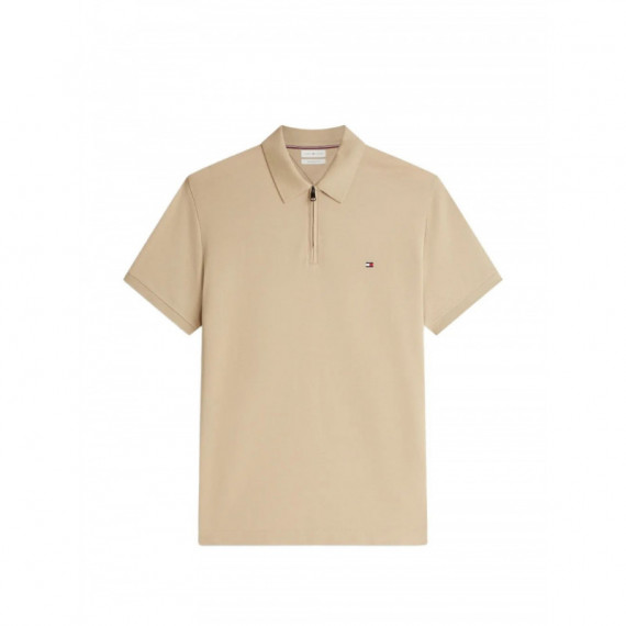 TOMMY HILFIGER - MERC PIQUE ZIP REG POLO - AEG - F|MW0MW43282/AEG