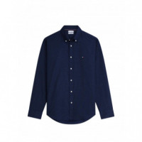 TOMMY HILFIGER - FLEX POPLIN MINI PRINT SHIRT - 0GY - F|MW0MW43318/0GY