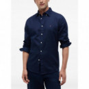 TOMMY HILFIGER - Flex Poplin Mini Print Shirt - 0GY - F|MW0MW43318/0GY