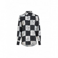 KARL LAGERFELD - Printed Fluid Blouse - A48 - B3W11017/A48