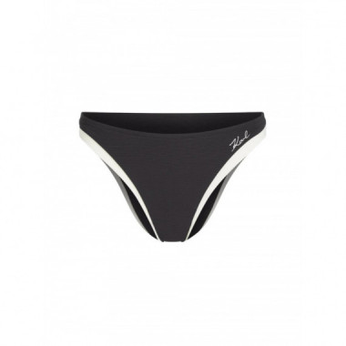KARL LAGERFELD - signature cheeky bikini bottom - 999 - B2W46023/999