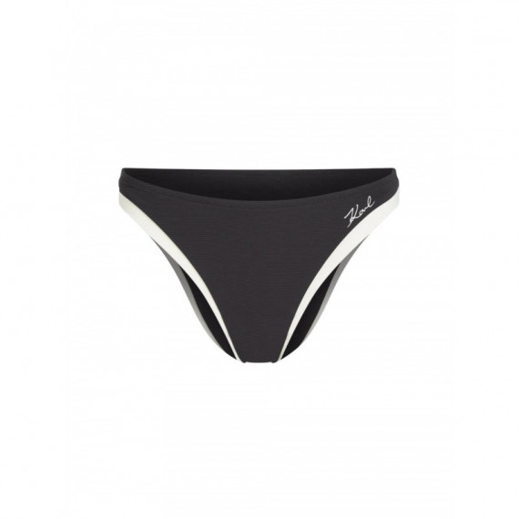 KARL LAGERFELD - signature cheeky bikini bottom - 999 - B2W46023/999