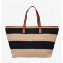 TOMMY HILFIGER - TH NAUTICAL TOTE CROCHET STR - 0GY - F|AW0AW18816/0GY