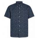 TOMMY HILFIGER - Cotton Linen Paisley Rf Ss Shirt - Daf - F|MW0MW38566/DAF