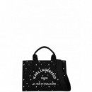 KARL LAGERFELD - k/rsg square pearls md tote - 999 - B3W50022/999