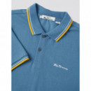 Polos Polo Signature Ben Sherman Blue Shadow