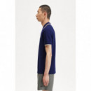 Polos Polo Fred Perry M3600 Azul Marino Francés Helado