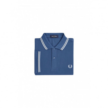 Polos Polo Fred Perry M3600 Azul Medianoche Crudo Hielo Claro