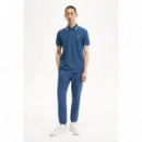 Polos Polo Fred Perry M3600 Azul Medianoche Crudo Hielo Claro