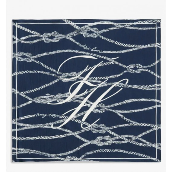 TOMMY HILFIGER - TOMMY SCRIPT SILK SQUARE - DY4 - F|AW0AW18683/DY4