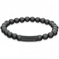 PULSERA CUENTAS BLACK