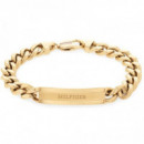 PULSERA TOMMY DORADA