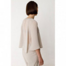 Blusas y Camisas Blusa SKFK Loiara Beige