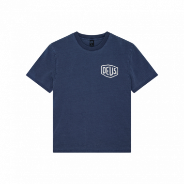 Camisetas Hombre Camiseta DEUS EX MACHINA Shield Garment Dyed Mechanic Blue