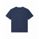 Camisetas Hombre Camiseta DEUS EX MACHINA Shield Garment Dyed Mechanic Blue
