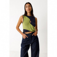 Camisetas Mujer Camiseta SKFK Nere Azul Marino