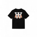 Camisetas Hombre Camiseta Double a By WOOD WOOD Ace Cone Black