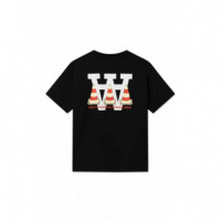 Camisetas Hombre Camiseta Double a By WOOD WOOD Ace Cone Black