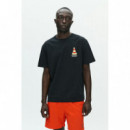 Camisetas Hombre Camiseta Double a By WOOD WOOD Ace Cone Black