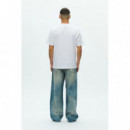 Camisetas Hombre Camiseta Double a By WOOD WOOD Bobby Taxi White