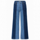 SALSA JEANS Pantalones Mujer Vaqueros Salsa Faith Wide Denim Mix