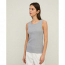 Camisetas Mujer Top YERSE Luisa Canalé Grey