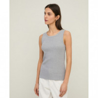 Camisetas Mujer Top YERSE Luisa Canalé Grey