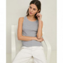 Camisetas Mujer Top YERSE Luisa Canalé Grey