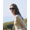 Jerséis y Sudaderas Cárdigan YERSE Sam Crochet Ecru