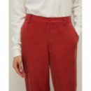 Pantalones Pantalón YERSE Alex Tencel Dark Red