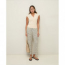 Pantalones Pantalón YERSE Ipanema Navy Dots