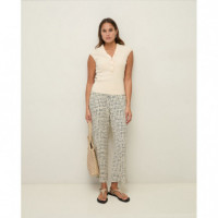 Pantalones Pantalón YERSE Ipanema Navy Dots