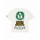 Camisetas Hombre Camiseta DEUS EX MACHINA Office Musique Vintage White