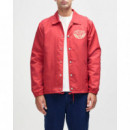 Chaquetas Hombre Chaqueta DEUS EX MACHINA Munificence Coach Melon Red