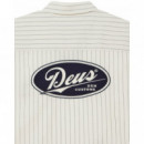 Camisas Camisa DEUS EX MACHINA Forecourt Stripe Dirty White