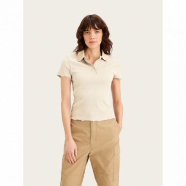 Camisetas Mujer Polo Dockers&reg; Slim Buttercream Beige  DOCKERS